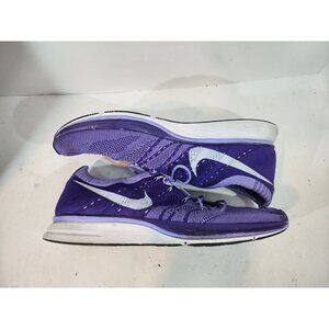 Nike Flyknit Trainer Court Purple White Mens Size 11.5 532984-551 Sneaker